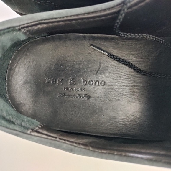 Rag & Bone Men Black Leather Derby Shoes made in Italy Size 45 EU 12 US main image 4